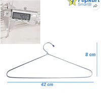 ShopGlobal Gloss Finish Thick Wire Heavy Duty Steel Pack of 12 Hangers (Steel)