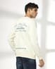 Men Brand Print Slim Fit Sweatshirt