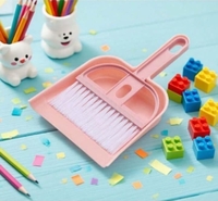 Mini Dustpin and Brush Set, Pink