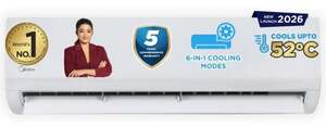 MIDEA 2026 Model 1.5 Ton 3 Star Split WIFI-AI Inverter AC (Non WIFI @24500)