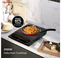 Lifelong 2100 Watt With Sensor Touch, LLIC103 Induction Cooktop (Black, Touch Panel)
