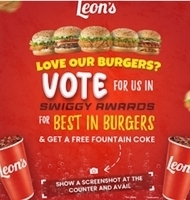 Vote For Leon's get FREE Fountain Coke 