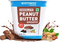 MYFITNESS Peanut Butter Chocolate Spread Smooth 227g | 22g Protein & 6g Fiber | Healthier Nut Butter Spread for Breakfast, Snacks & Bread Treats | Cholesterol Free | Zero Trans Fat | Pure Roasted Nuts
