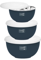 Classic Essential Stainless Steel Storage Bowl Microwave Safe Mixing (500ml, 750ml,1250ml)