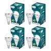 Philips 20W Emergency Bulb|Rechargeable Emergency Bulb for Power Cuts|Backup : upto 3hrs,Crystal White,Pack of 4, b22d, LED