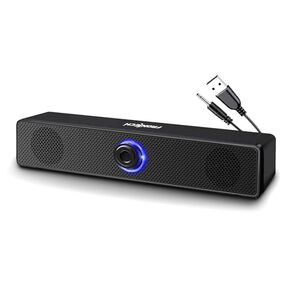 FRONTECH 1.0 USB Powered Multimedia Speakers with RGB Lights (SPK-0008, Black)