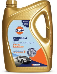 Gulf Formula SUV 5W40 Full Synthetic Engine Oil (3.5L, API SP, A3/B4)