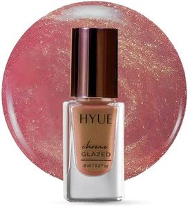  HYUE Chrome Glazed Nail Paint - 7 shades | Opalescent | 8 ml | Dual-toned | Long-lasting Shine | Color-Shifting Pigments | One Stroke Coverage | Gel Finish 