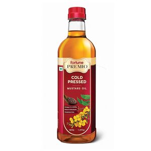 Fortune Premio Cold Pressed Mustard Oil 1L [Add 5 Units Get ₹120 Cashback Eff.Price ₹175/Litre]