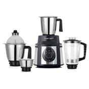 Prestige Endura 1000 Watts Mixer Grinder, Heavy-Duty Ball Bearing Copper Motor, 3 SS+1 Juicer, Black(location specific)