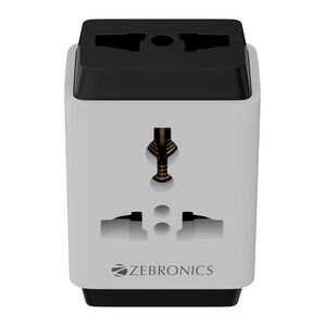 Zebronics 3 Pin Multiplug Travel Adapter With Universal Socket 