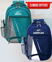 ASHFLAX ASHFLAX Combo Set 2 of School for Girls & Boys Lightweight Waterproof Backpack on Flipkart
