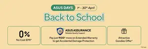 Asus Back to school Upto 40% Off