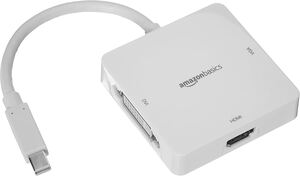 Amazon Mini DisplayPort to HDMI/DVI/VGA Adapter - White, 5-Pack : 