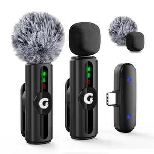 GRENARO Mic for YouTube Wireless, 3-Level Adjustable Noise Reduction Mic Wireless