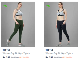 82% off TITTLI Womens Gym Tights 