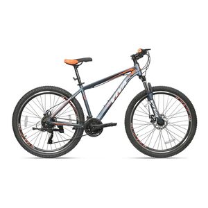 Vector X Viva Speedo Vb-3732 27.5T 21 Speed Dual Disc Mountain Bike (Grey-Orange)