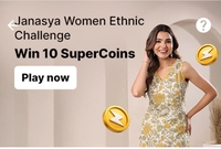 Janasya Women Ethnic Challenge win 10 supercoins 