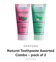 natural toothpaste assorted combo - pack of 2* from *Oracura*.