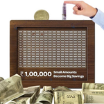 Wooden Piggy Bank with Easy Tracking Coin Bank