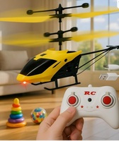 RC Gravity Helicopter Toy with Dual LED Lights | Hand Sensor Flying Toy for kids