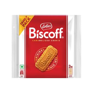 Lotus Biscoff Original Caramelized Cookie Family Pack, 225 g ( Checked in Delhi )