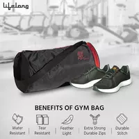 Lifelong Cotton 30 L Duffle Gym Bag for Men & Women | Adjustable Shoulder Bag | Water Resistant 
