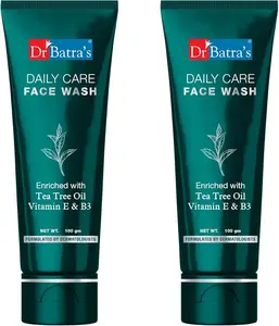 Dr Batra's Daily Care Face Wash with Tea Tree Oil, Vitamin E & B3