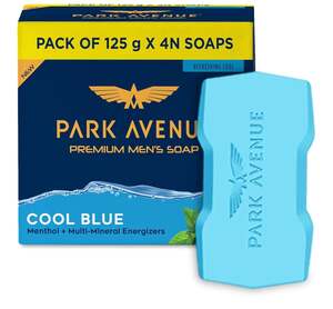 Park Avenue Premium Men’s Soaps-125g (Pack of 4)-Grade 1 Soap
