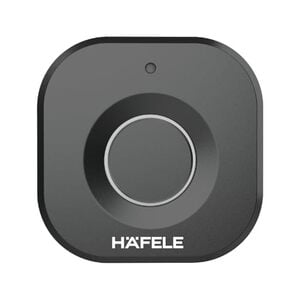 Hafele Kabi-Block Cabinet Lock, Matt Black, Capacitive Fingerprint Access, Status Indicator, Smart Lock for Cabinets and Drawers