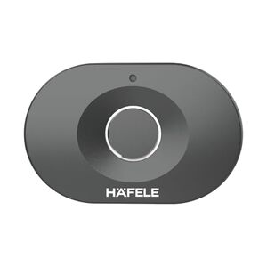 Hafele Kabi-Iris Cabinet Lock, Matt Black, Capacitive Fingerprint Access, Status Indicator, Smart Lock for Cabinet and Drawers
