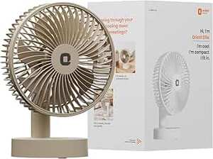 Orient Electric Elfie Rechargeable Personal Fan (Beige) 