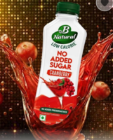 B Natural No added sugar Cranberry, 750ml