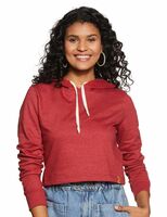 Campus Sutra Women Black Crop Hoodie

