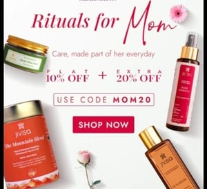 Jivisa Mother’s Day Sale – Flat 10% + Extra 20% OFF | Skincare, Candles & Gift Sets