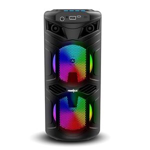 FRONTECH Wireless Bluetooth Speaker with RGB Lights | Upto 2 Hours Playback Time | Dual 5W Drivers | USB/TF/FM Radio/Aux/Microphone Connectivity | 1200 mAh Battery | 1 Year Warranty (SW-0068,Black)