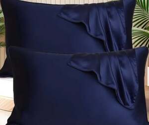 SITTELLA 72x46 cm Set of 2 Satin Silk Pillow Covers | 600 TC