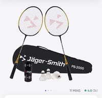 Jager Smith PB-2000 Combo Badminton Set (Yellow) on Instamart: