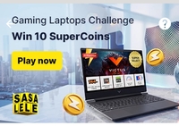 3 supercoins challenges gaming laptop/men clothing/refrigerator challenge win 25 coins