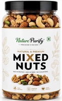 Nature Purify Premium Mix Dry Fruits 1kg | Almonds, Cashews, Kishmish, Apricots & Seeds Mix | Fresh Crunchy Nut & Fruit Combo Pack for Snacking & Gifting | Jar Pack Of 1