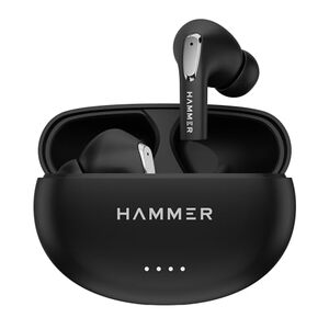 HAMMER Mini Pods True Wireless Earbuds with Upto 20H Playtime, Bluetooth v5.3, Type-C Charging (Black)