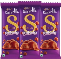 Dairy Milk Silk Bubbly Chocolate Bars (3*112gm) discount through live link