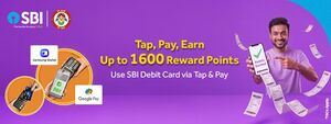 Earn flat 20% cashback on Tap & Pay transactions done via SBI DC - Just Tap & Pay