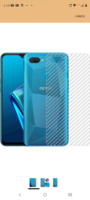 Amazon | Compatible with Oppo A12 Back Screen Protective Film Carbon Fiber Skin Transparent Screen Guard Sticker