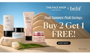 The Face Shop x Belif Sale | Buy 2 Get 1 FREE + Buy 2 @ ₹1299 / Buy 3 @ ₹1999 on Selected Products
