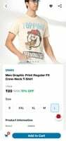 Men Graphic Print Regular Fit Crew-Neck T-Shirt