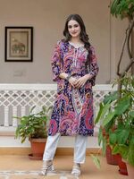 Queens fab women printed kurta