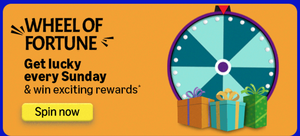 Amazon Wheel of fortune spin and win