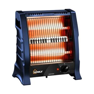 Homly Ritz 800 Watts Halogen Room Heater with Dual Heating Tubes - Blue