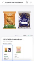 KITCHEN GEMS Indian Raisin on 500g*2 for ₹233
